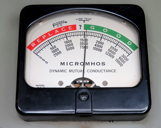 PSVANE Chinese 12AT7 meter reading
