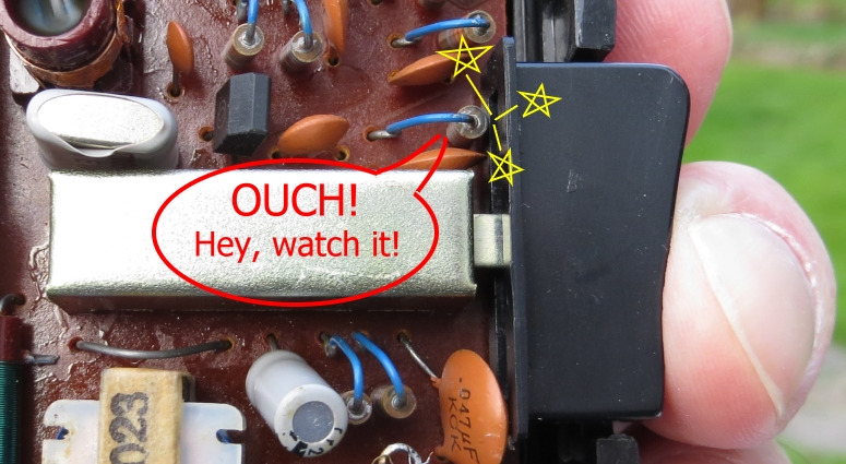 button strikes resistor