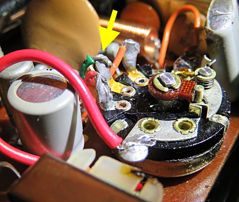 wire on volume control