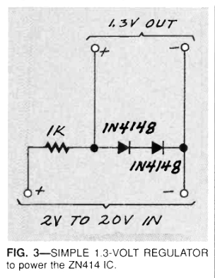 1.3 volt power supply