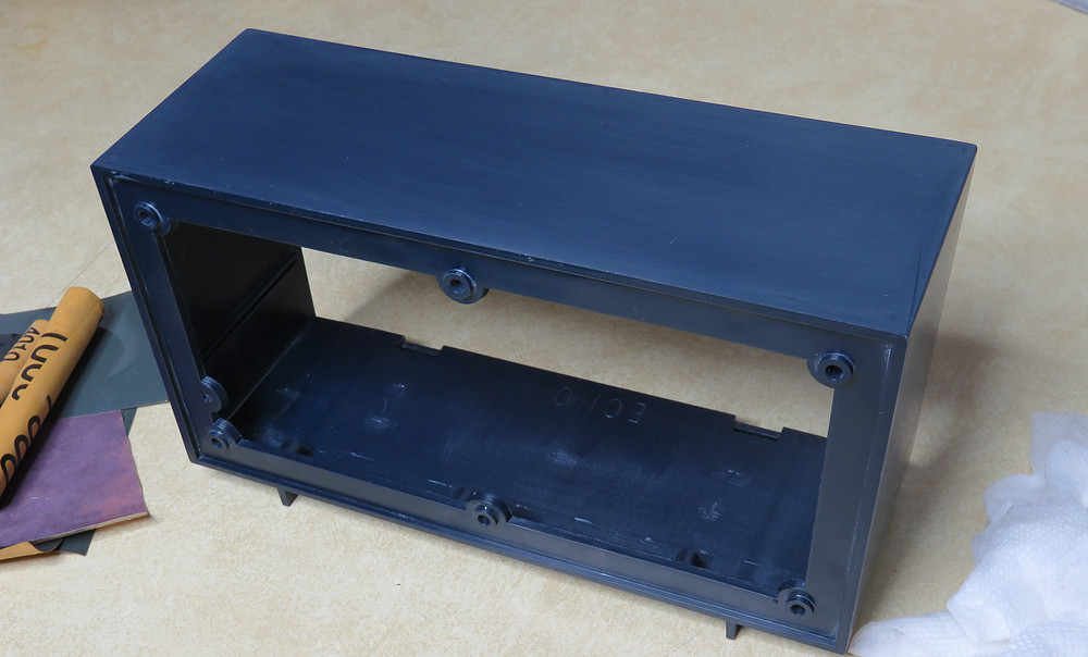 Globe Patrol Cabinet sanded