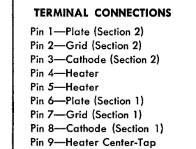 12AT7 Pinout