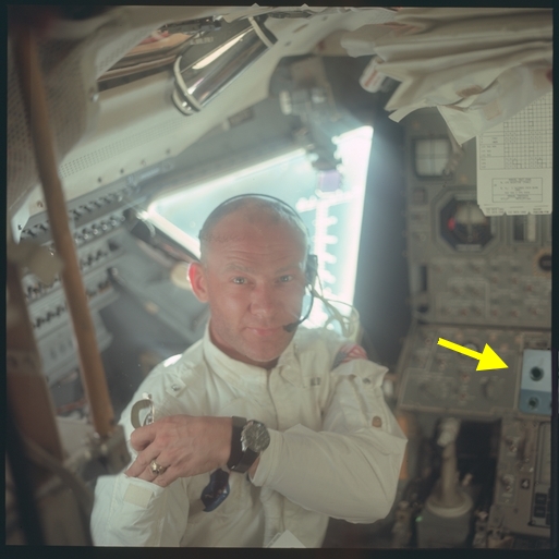 Buzz Aldrin with KT-135