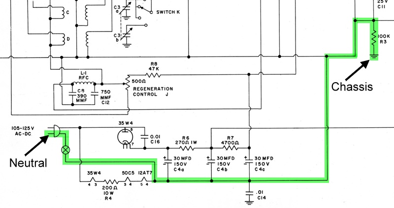 Portion of KT-135 Schematic