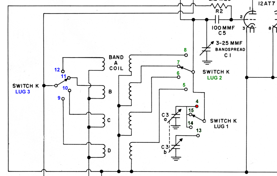Rotary switch on schematic