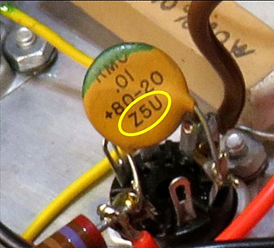 Capacitor with Z5U rating