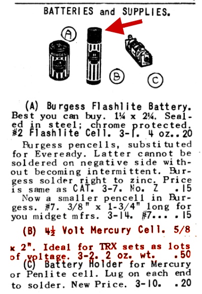 1963 MRL catalog batteries