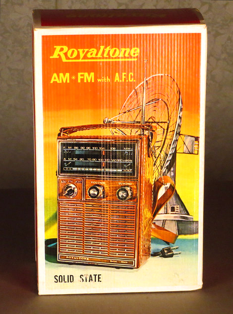 New Old Stock transistor radio box