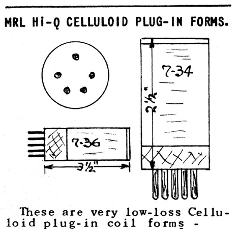 MRL high Q plug-in coil form