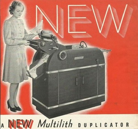 Multilith printer model 1250