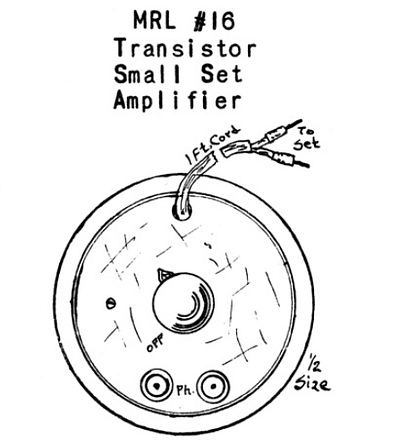 MRL No.16 Small Set Amplifier