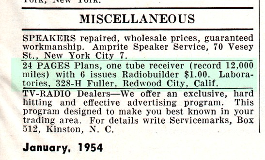 Radio and Television News Jan 1954