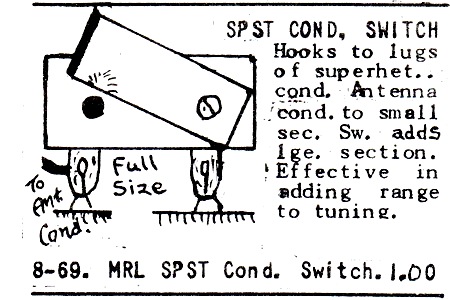 MRL condenser switch