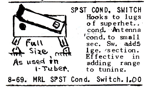 MRL condenser switch