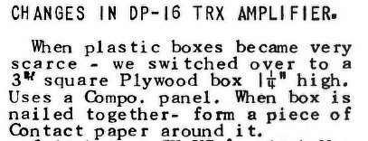 Transistor Amplifier changes