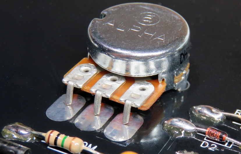 terminals touching solder pads