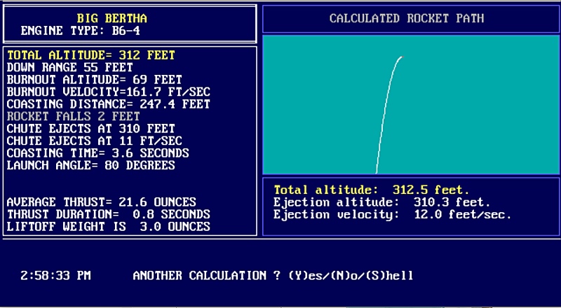 Model Rocket Performance Prediction