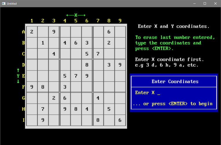 QuickBASIC Sudoku