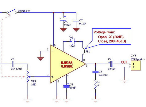 LM386 circuit