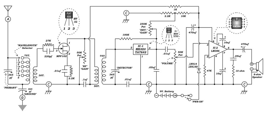 TRF radio schematic