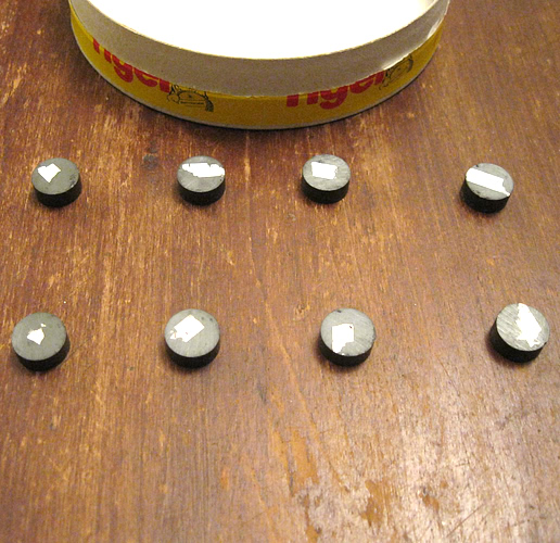 Magnetic poles marked