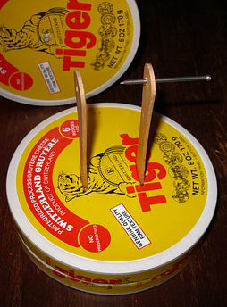 wooden sticks in box top