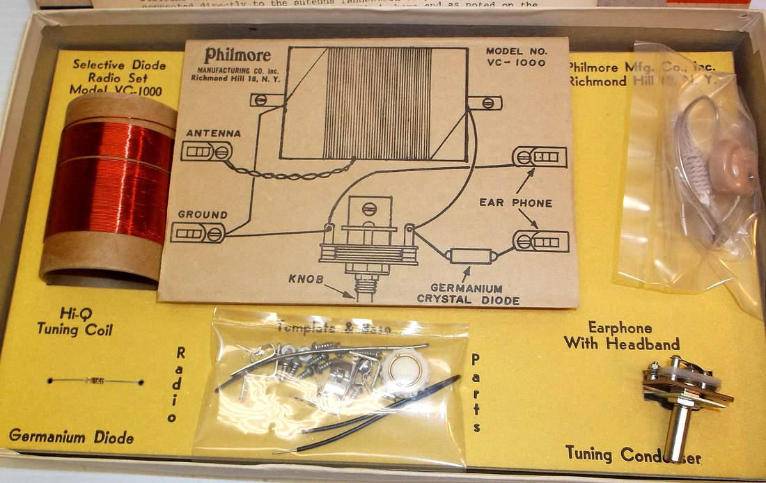 Philmore VC-1000 crystal radio 